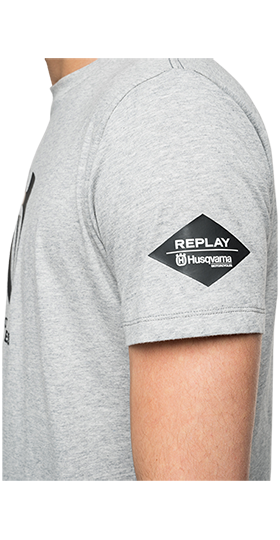 オーガニックコットン Tシャツ REPLAY FOR HUSQVARNA 詳細画像